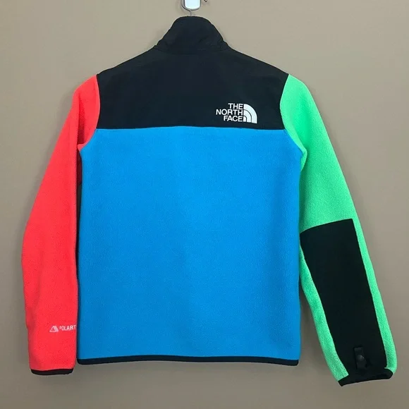 {The North Face} Unisex Denali Fleece Polartec Jacket Colorblock - Youth Large - Picture 6 of 12